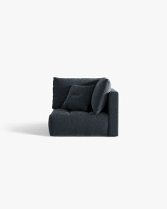 MODUL CANAPEA BLOOM, ALBASTRU MARIN, 105X97 CM, CU TAPITERIE DIN TEXTIL STRUCTURAT WIND, MICADONI