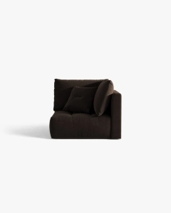 MODUL CANAPEA BLOOM, MARO INCHIS, CU TAPITERIE DIN TEXTIL CATIFEA BLUVEL, MICADONI