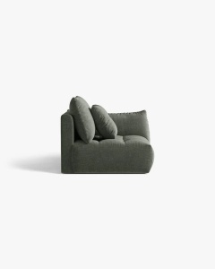 MODUL CANAPEA BLOOM, PE DREAPTA, VERDE MUSCHI, 116X97 CM, CU TAPITERIE DIN TEXTIL STRUCTURAT WIND, MICADONI - Img 3