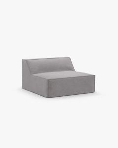 MODUL CANAPEA/COLTAR JODIE, 100X99 CM, GRI CALD, TAPITAT CU TAPITERIE DIN TEXTIL STRUCTURAT LINS, MICADONI