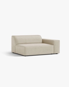 MODUL CANAPEA/COLTAR JODIE, 122X99 CM, BEJ, PE DREAPTA, TAPITAT CU TAPITERIE DIN TEXTIL STRUCTURAT LIBERTY, MICADONI - Img 2