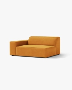 MODUL CANAPEA/COLTAR JODIE, 122X99 CM, GALBEN, PE STANGA, TAPITAT CU TAPITERIE DIN TEXTIL CATIFEA VENUS, MICADONI - Img 2