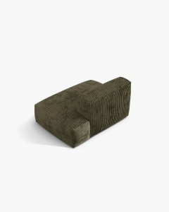 MODUL CANAPEA/COLTAR MARTINA, 133X106 CM, PE DREAPTA, VERDE MUSCHI, TAPITAT CU TAPITERIE DIN TEXTIL COORDOI TILIA, MICADONI - Img 3