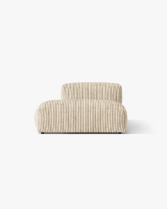MODUL CANAPEA/COLTAR MARTINA, 133X106 CM, PE STANGA, BEJ DESCHIS, TAPITAT CU TAPITERIE DIN TEXTIL COORDOI TILIA, MICADONI - Img 1