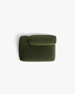 MODUL CANAPEA/COLTAR MARTINA, 133X106 CM, PE STANGA, VERDE, TAPITAT CU TAPITERIE DIN TEXTIL STRUCTURAT BOSTON, MICADONI - Img 4