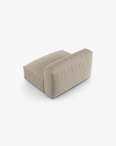 MODUL CANAPEA/COLTAR MARTINA, 90X132 CM, BEJ DESCHIS, TAPITAT CU TAPITERIE DIN TEXTIL STRUCTURAT BOSTON, MICADONI - Img 3