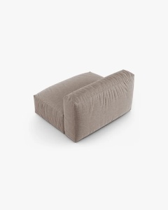 MODUL CANAPEA/COLTAR MARTINA, 90X132 CM, BEJ INCHIS, TAPITAT CU TAPITERIE DIN TEXTIL STRUCTURAT BOSTON, MICADONI - Img 3