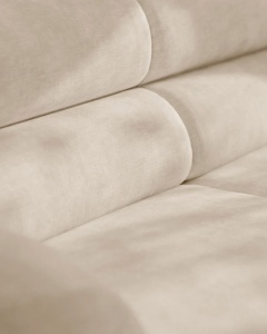 MODUL CANAPEA/COLTAR NEO, PE STANGA, BEJ DESCHIS, 110X100 CM, TAPITAT CU TAPITERIE DIN TEXTIL CHENILLE GOLD, MICADONI - Img 5