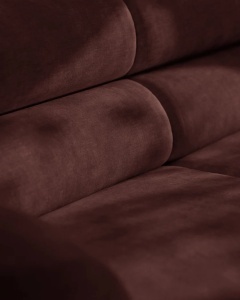 MODUL CANAPEA/COLTAR NEO, PE STANGA, LEMN DE CIRES, 110X100 CM, TAPITAT CU TAPITERIE DIN TEXTIL CHENILLE GOLD, MICADONI - Img 5