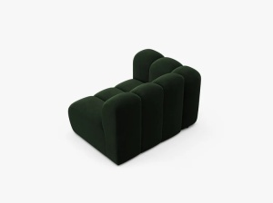 MODUL CANAPEA LUPIN, 114 CM, PE STANGA, VERDE SMARALD, CU TAPITERIE DIN TEXTIL CATIFEA VENUS, MICADONI - Img 3