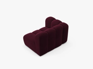 MODUL CANAPEA LUPIN, 114 CM, PE STANGA, VISINIU, CU TAPITERIE DIN TEXTIL CATIFEA VENUS, MICADONI - Img 3