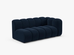 MODUL CANAPEA LUPIN, PE DREAPTA, 173 CM, ALBASTRU ROYAL, CU TAPITERIE DIN TEXTIL CATIFEA SALVADOR, MICADONI - Img 2