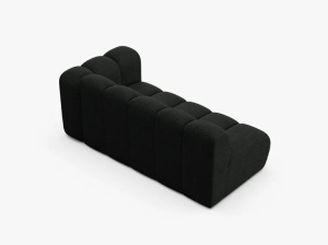 MODUL CANAPEA LUPIN, PE DREAPTA, 173 CM, NEGRU, CU TAPITERIE DIN TEXTIL BOUCLE BALOO, MICADONI - Img 3