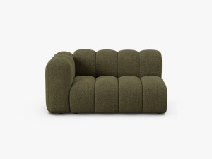 MODUL CANAPEA LUPIN, PE STANGA, 144 CM, BEJ INCHIS, CU TAPITERIE DIN TEXTIL CHENILLE EDEN, MICADONI