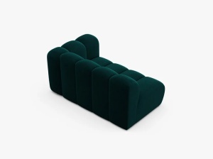 MODUL CANAPEA LUPIN, PE STANGA, 144 CM, PETROL INTENS, CU TAPITERIE DIN TEXTIL CATIFEA VENUS, MICADONI - Img 3