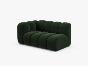 MODUL CANAPEA LUPIN, PE STANGA, 144 CM, VERDE SMARALD, CU TAPITERIE DIN TEXTIL CATIFEA VENUS, MICADONI - Img 2