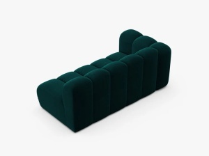 MODUL CANAPEA LUPIN, PE STANGA, 173 CM, PETROL INTENS, CU TAPITERIE DIN TEXTIL CATIFEA VENUS, MICADONI - Img 3
