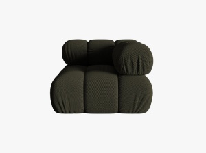 MODUL COLTAR BELLIS, VERDE AMAZON, CU TAPITERIE DIN TEXTIL 3D SONIC, MICADONI - Img 2