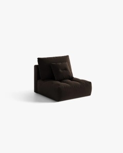 MODUL COLTAR/CANAPEA BLOOM, MARO INCHIS, CU TAPITERIE DIN TEXTIL CATIFEA BLUVEL, MICADONI - Img 2