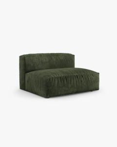 MODUL COLTAR/CANAPEA MARTINA, 120X160 CM, PE DREAPTA, ADANCIME SCAUN 90 CM, VERDE, TAPITAT CU TAPITERIE DIN TEXTIL CATIFEA VOGUE, MICADONI - Img 2