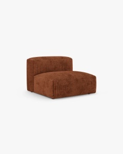 MODUL COLTAR/CANAPEA MARTINA, 120X92 CM, ADANCIME SCAUN 90 CM, CARAMIZIU, TAPITAT CU TAPITERIE DIN TEXTIL CORDOI TILIA, MICADONI - Img 2