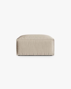 MODUL COLTAR/CANAPEA NURIA BEJ, 85X85 CM, TAPITAT CU TAPITERIE DIN TEXTIL STRUCTURAT LIBERTY, MICADONI