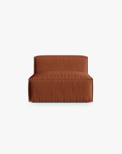 MODUL COLTAR/CANAPEA NURIA CARAMIZIU, 100X110 CM, TAPITAT CU TAPITERIE DIN TEXTIL STRUCTURAT LIBERTY, MICADONI