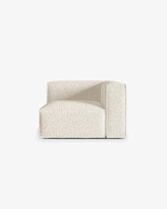 MODUL COLTAR/CANAPEA NURIA FILDES, 110X110 CM, TAPITAT CU TAPITERIE DIN TEXTIL BOUCLE MONET MICADONI