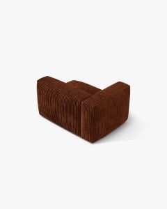 MODUL LATERAL PENTRU CANAPEA MARTINA, PE STANGA, CARAMIZIU, TAPITAT CU TAPITERIE DIN TEXTIL CORDOI TILIA, MICADONI - Img 3