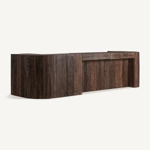 MODUL PENTRU PULT DE BAR LANDSHUT 37331, MARO, CONFECTIONAT DIN LEMN RECICLAT, STIL MODERN - Img 5