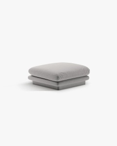 MODUL POUF CANAPEA/COLTAR TORINO, GRI DESCHIS, CU TAPITERIE DIN TEXTIL STRUCTURAT WIND, MICADONI - Img 2