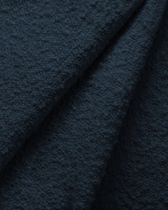 MODUL POUF KATE, ALBASTRU INCHIS, 60X99 CM, TAPITAT CU TAPITERIE DIN TEXTIL BOUCLE BALOO, MICADONI - Img 3