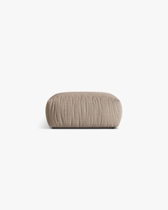 MODUL POUF PENTRU COLTAR CHRIS, 85X100, NISIPIU, CU TAPITERIE DIN TEXTIL STRUCTURAT LINS, MICADONI