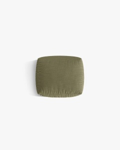 MODUL POUF PENTRU COLTAR CHRIS, 85X100, VERDE DESCHIS, CU TAPITERIE DIN TEXTIL STRUCTURAT LINS, MICADONI - Img 3