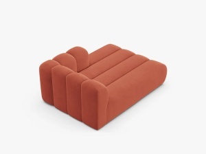 MODUL SEZLONG CANAPEA LUPIN, PE DREAPTA, CORAI, CU TAPITERIE DIN TEXTIL CATIFEA VENUS, MICADONI - Img 3
