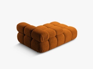 MODUL SEZLONG COLTAR BELLIS, CARAMIZIU, PE STANGA, CU TAPITERIE DIN TEXTIL BOUCLE ROLF, MICADONI - Img 3
