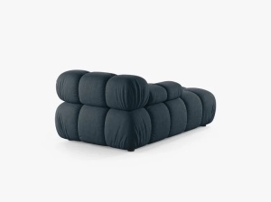 MODUL SEZLONG COLTAR BELLIS, PETROL INCHIS, PE STANGA, CU TAPITERIE DIN TEXTIL STRUCTURAT LIBERTY, MICADONI - Img 3