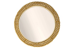 OGLINDA DE PERETE, PEARLS, 75CM, OGLINDA SI METAL, AURIU, ARTIM GROUP SELECTION - Img 5