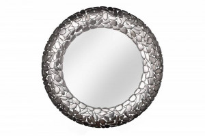 OGLINDA DECORATIVA, STONE MOSAIC 82CM, METAL CUPRU, COD 41430, DESIGN MODERN - Img 4