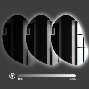 OGLINDA PENTRU BAIE, CU LED 80x60cm CLOUD C, CALITATE SUPERIOARA - Img 5
