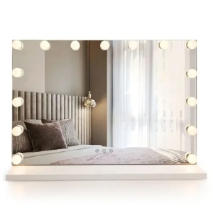 OGLINDA PENTRU BAIE, CU LED HOLLYWOOD ALBA, 80x60, CALITATE SUPERIOARA - Img 3