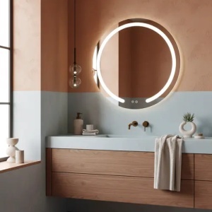 OGLINDA PENTRU BAIE, CU LED, MODERN 70 CM, CALITATE SUPERIOARA - Img 7