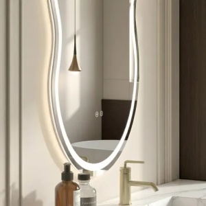 OGLINDA PENTRU BAIE, CU LED, UNO, 80X55CM, CALITATE SUPERIOARA - Img 5