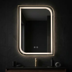 OGLINDA PENTRU BAIE, CU LED ZONE 70X50CM, AURIU PERIAT, CALITATE SUPERIOARA - Img 5