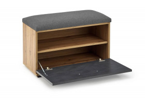PANTOFAR LIMA ST-2, GRI/STEJAR WOTAN, DIN PAL MELAMINAT, STIL MODERN, HALMAR - Img 3