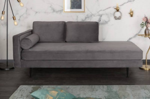 PAT DE ZI, DIVAN, 196CM, CATIFEA GRI, DESIGN RETRO, ARTIM GROUP SELECTION - Img 2