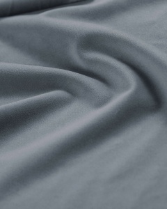 PAT KAELLE, 140X200 CM, ALBASTRU DESCHIS, CU SOMIERA RABATABILA, TAPITAT CU TAPITERIE DIN TEXTIL CATIFEA BLUVEL, MICADONI - Img 6