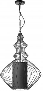 PENDUL AGRA D APP037-1CP, 40x50 cm, NEGRU, DIN OTEL SI METAL DE INALTA CALITATE, STIL MODERN, TU - Img 2