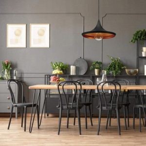 PENDUL COSTA C NEGRU DIN METAL DESIGN INDUSTRIAL - Img 2