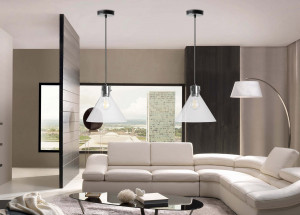 PENDUL GLASS LOFT APP316-1CP, 23,5x108 cm, NEGRU SI ARGINTIU, DIN STICLA SI METAL, STIL MODERN, TU - Img 4